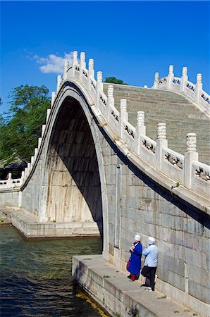 simsearch:862-03360973,k - A steeply arched bridge on Lake Kunming,The Summer Palace,Yihe Yuan,Beijing,China Stock Photo - Rights-Managed, Code: 862-03351024