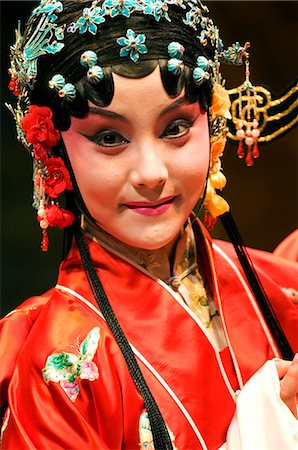 China,Beijing,Kunqu. Chinese Theatre performers of The Peony Pavilion at the Nanxincang Imperial Granary. Stock Photo - Rights-Managed, Code: 862-03351363