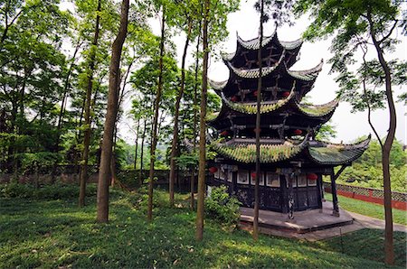 China,Chongqing Municipality,Dazu. An ancient pagoda at Dazu Rock Sculptures Unesco World Heritage site Stock Photo - Rights-Managed, Code: 862-03351667