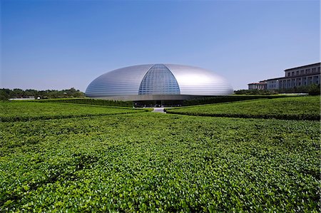 simsearch:862-03351425,k - China,Beijing,The Egg National Opera Theatre designed by Paul Andreu Foto de stock - Con derechos protegidos, Código: 862-03351826