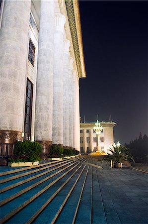 China,Beijing,Tiananmen Square,steps at the Great Hall of the People Stock Photo - Rights-Managed, Code: 862-03351857