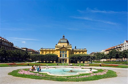 Exhibition Art Pavilion Austro Hungarian Architecture Tomislava Square Stock Photo - Rights-Managed, Code: 862-03352436