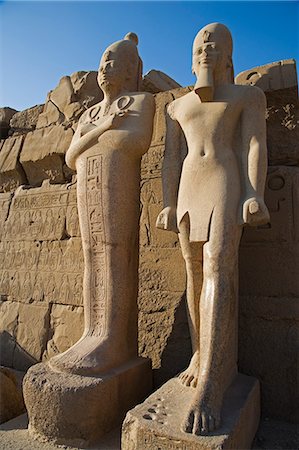 simsearch:862-03713644,k - Statues line the Cachette Court at Karnek Temple,Luxor,Egypt Foto de stock - Con derechos protegidos, Código: 862-03352785
