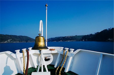 dartmouth - Ship bows and bell of HMS Endeavour on approach to Dartmouth Stock Photo - Rights-Managed, Code: 862-03352960