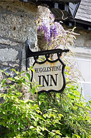 public house - Hugglestone Inn,Dartmoor Stock Photo - Rights-Managed, Code: 862-03353069