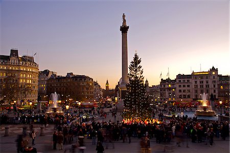 Carol singers under the Christmas tree in Trafalger Square Stock Photo - Rights-Managed, Code: 862-03353271