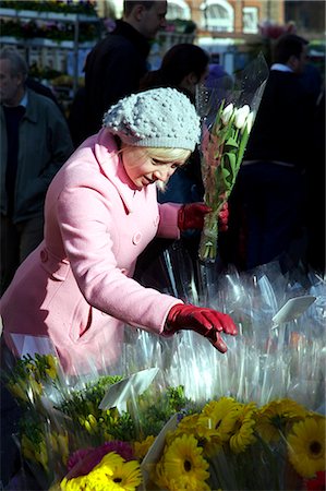 Every Sunday locals flock to the Columbia Road flower market in Hackney,North East London. Stock Photo - Rights-Managed, Code: 862-03353289