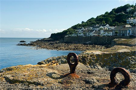 simsearch:862-03353339,k - View out from the harbour wall of the Cornish fishing village of Mousehole,Cornwall,England Foto de stock - Con derechos protegidos, Código: 862-03353341