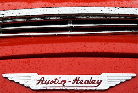 Austin Healey classic car Stock Photo - Rights-Managed, Code: 862-03353729