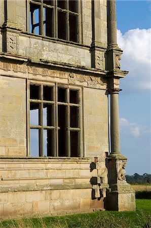 decaying - England,Shropshire. The ruins of Moreton Corbett Castle,a medieval castle and Tudor manor house of the Corbet family. Stock Photo - Rights-Managed, Code: 862-03353781