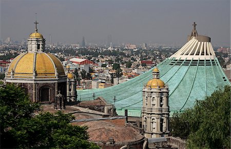 pape (religion) - Mexique, Mexico. La Basilique de Guadalupe, considéré comme le deuxième plus important sanctuaire du catholicisme après la cité du Vatican. Photographie de stock - Rights-Managed, Code: 862-03364425