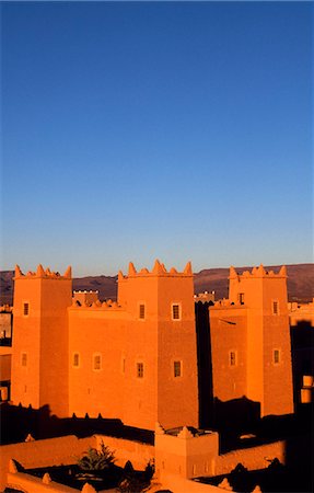 draa valley - Sunrise over the Kasbahs of N'Koob,in the Draa Valley,Southern Morocco. Stock Photo - Rights-Managed, Code: 862-03364607