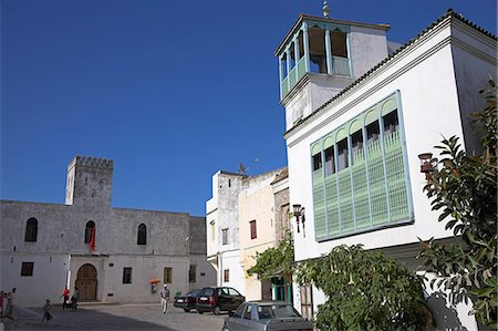 The Place du Tabor in the kasbah of Tangier,the highest point of the city. Foto de stock - Con derechos protegidos, Código: 862-03364696