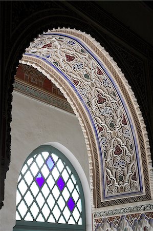 Le Palais de la Bahia fut la résidence du Grand Vizir à la fin du XIXe siècle. Son opulence a suscité l'envie du Sultan, qui avait le palais pillé à la mort du vizir. Photographie de stock - Rights-Managed, Code: 862-03364741