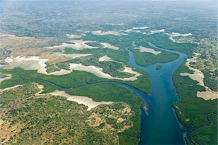 Aerial view of mangrove forests near Pemba,northern Mozambique. Foto de stock - Con derechos protegidos, Código: 862-03364895