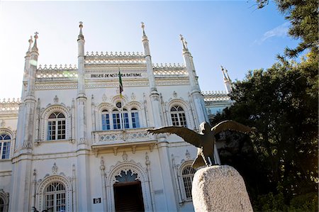 Mozambique,Maputo. The Natural History Museum on the Praça da Travessia do Zambeze in the Polana district of Maputo. It is housed in a stunning palace built in the Manueline style. Maputo is the capital of Mozambique. Stock Photo - Rights-Managed, Code: 862-03365021