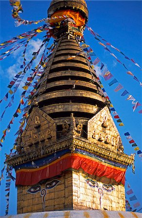 simsearch:862-03731972,k - Swayambhunath Stupa, le Temple aux singes Photographie de stock - Rights-Managed, Code: 862-03365422