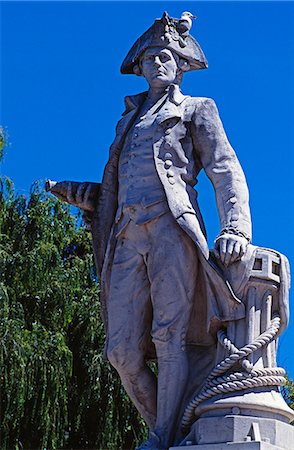 Statue of Captain Cook Fotografie stock - Rights-Managed, Codice: 862-03365736