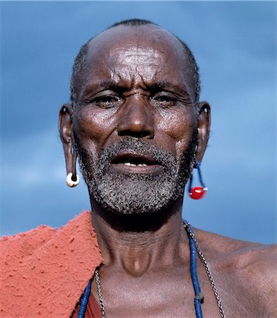 people of masai tribe in africa - A Maasai elder. Stock Photo - Rights-Managed, Code: 862-03366178