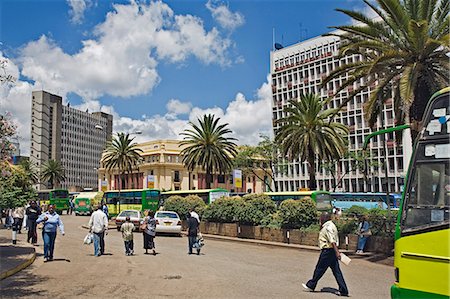 Kenya,Nairobi. Moi Avenue,Nairobi City Centre. Fotografie stock - Rights-Managed, Codice: 862-03367020