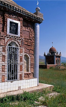 Kyrgyzstan,Chayek,Jumgal. Jumgal Cemetery. Stock Photo - Rights-Managed, Code: 862-03367041