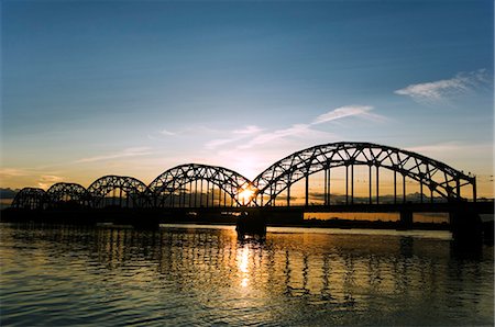 daugava - Sunset on the Daugava River. Stock Photo - Rights-Managed, Code: 862-03367074