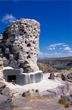 Honeycomb chullpa (Colla burial chamber) Stock Photo - Rights-Managed, Code: 862-03360454