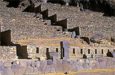 peruvian andes - Terraces of Ollantaytambo. Stock Photo - Rights-Managed, Code: 862-03360468