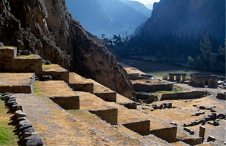 forts of south america - Terrasses à Ollantaytambo Photographie de stock - Rights-Managed, Code: 862-03360473