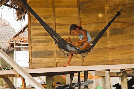 shack child - Peru,Amazon,Amazon River. The floating village of Belen,Iquitos. Stock Photo - Rights-Managed, Code: 862-03360679