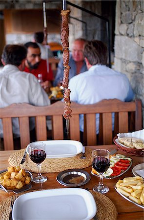 Meat kebabs are a typical dish of Madeira Stock Photo - Rights-Managed, Code: 862-03360844