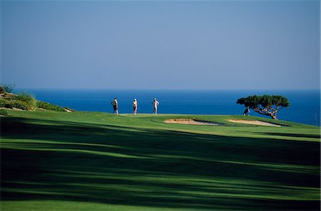 Golfers play on the championship course Foto de stock - Direito Controlado, Número: 862-03360879