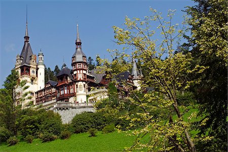 romania not people not animal - Roumanie, Transylvanie, Sinaia. Le château de Peles. Photographie de stock - Rights-Managed, Code: 862-03360984