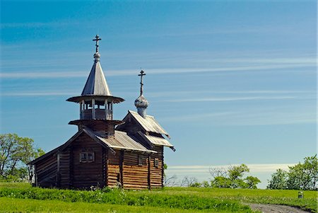 soviet union - Russia,Karelia,Lake Onega,Kizhi Island. Church of Resurrection of Lazarus. Stock Photo - Rights-Managed, Code: 862-03361035