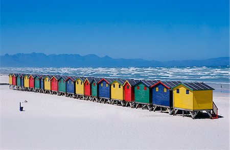 Boîtes de bain de style victorien sur la plage Photographie de stock - Rights-Managed, Code: 862-03361147