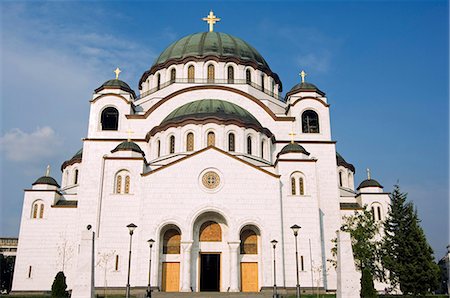 simsearch:862-03361584,k - St Sava Orthodox Church,built 1935,is the biggest Orthodox Church in the World Stock Photo - Rights-Managed, Code: 862-03361581