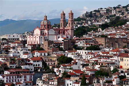 Mexico,Guerrero,Taxco. Old Silver mining town of Taxco. Foto de stock - Con derechos protegidos, Código: 862-03437245