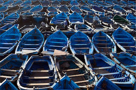 Fishing boats moored in the harbour at Essaouira,Morocco. Stock Photo - Rights-Managed, Code: 862-03437253