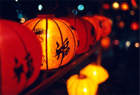 Paper Lanterns sold in local shops Stock Photo - Rights-Managed, Code: 862-03437676
