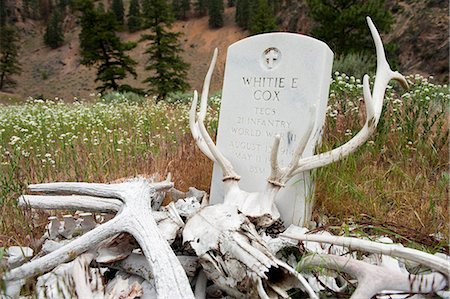 prospecteur minier - La tombe de Whitie Cox, mineur dans un éboulement de 1954, fourche du milieu de la rivière Salmon, Frank Church Wilderness, Idaho, États-Unis d'Amérique Photographie de stock - Rights-Managed, Code: 862-03714135