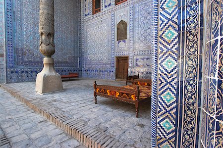 Interior of Tosh-Khovli Palace, Khiva, Uzbekistan Stock Photo - Rights-Managed, Code: 862-03714194