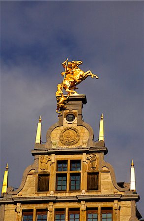 simsearch:862-03710381,k - Belgium, Flanders, Antwerp; The decorative merchant houses in the Grote Markt Stock Photo - Rights-Managed, Code: 862-03710378