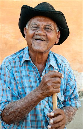 Old man in Trinidad, Cuba, Caribbean Stock Photo - Rights-Managed, Code: 862-03710789