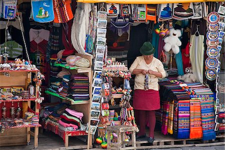 south american natives people - Ecuador, A roadside stall selling local arts and crafts in Quito. Stock Photo - Rights-Managed, Code: 862-03710899