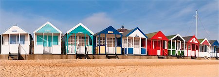 Cabanes de plage à Southwold, Suffolk, Royaume-Uni Photographie de stock - Rights-Managed, Code: 862-03710934