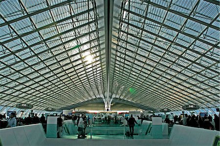 place charles de gaulle - France,Paris. Terminal at Charles de Gaulle Airport. Stock Photo - Rights-Managed, Code: 862-03711240