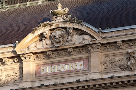 Lyon, France ; Le théâtre de la Place de Célestins à Lyon Photographie de stock - Rights-Managed, Code: 862-03711333