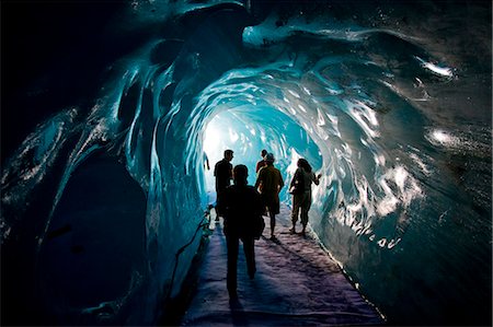 Chamonix, France. Une grotte de neige à l'intérieur du Mont Blanc Photographie de stock - Rights-Managed, Code: 862-03711426