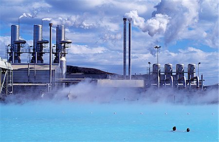 People bathing at Blue Lagoon. Stock Photo - Rights-Managed, Code: 862-03711762