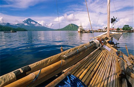 sulawesi - Indonesia,Sulawesi,Bitung. Boats in Bitung Harbour. Stock Photo - Rights-Managed, Code: 862-03711830